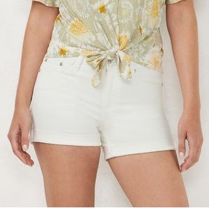 NWT LC stretch denim mid rise shorts